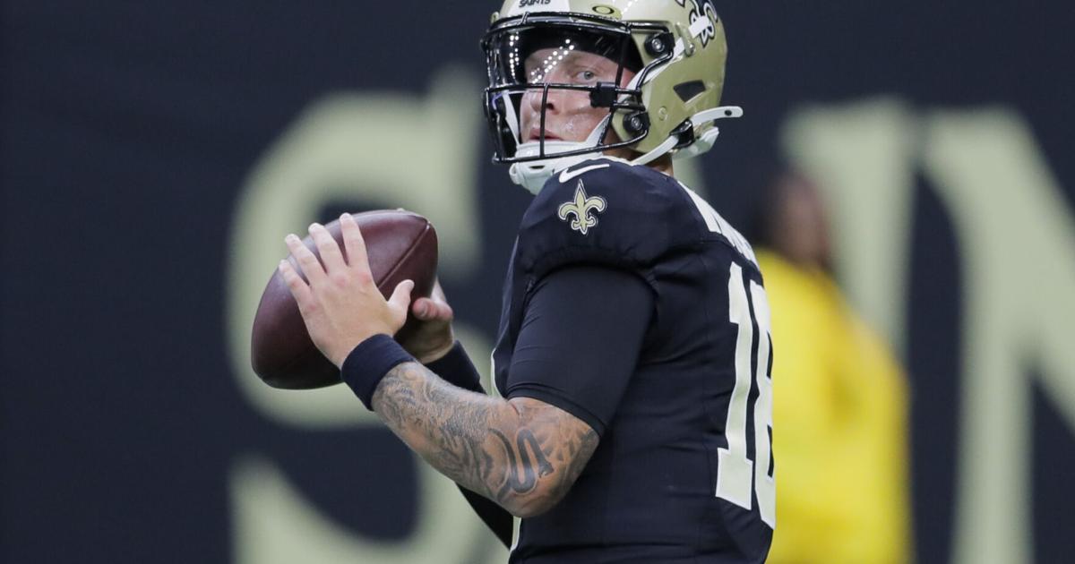 Steven Rattler Saints QB Spencer Rattler throws vs. TD vs. Titans: Video | Saints ...