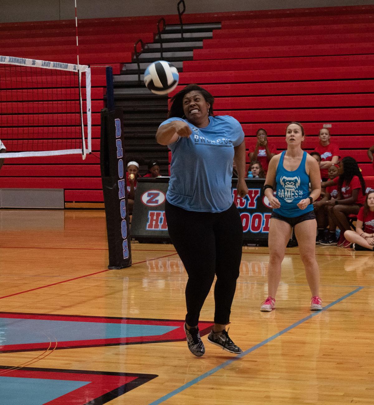 Zachary High volleyball game features alumni, faculty, police and