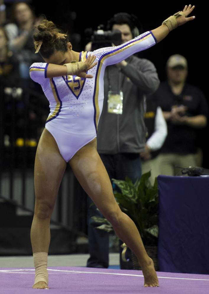 In front of a record crowd, LSU gymnastics dominates Alabama behind
