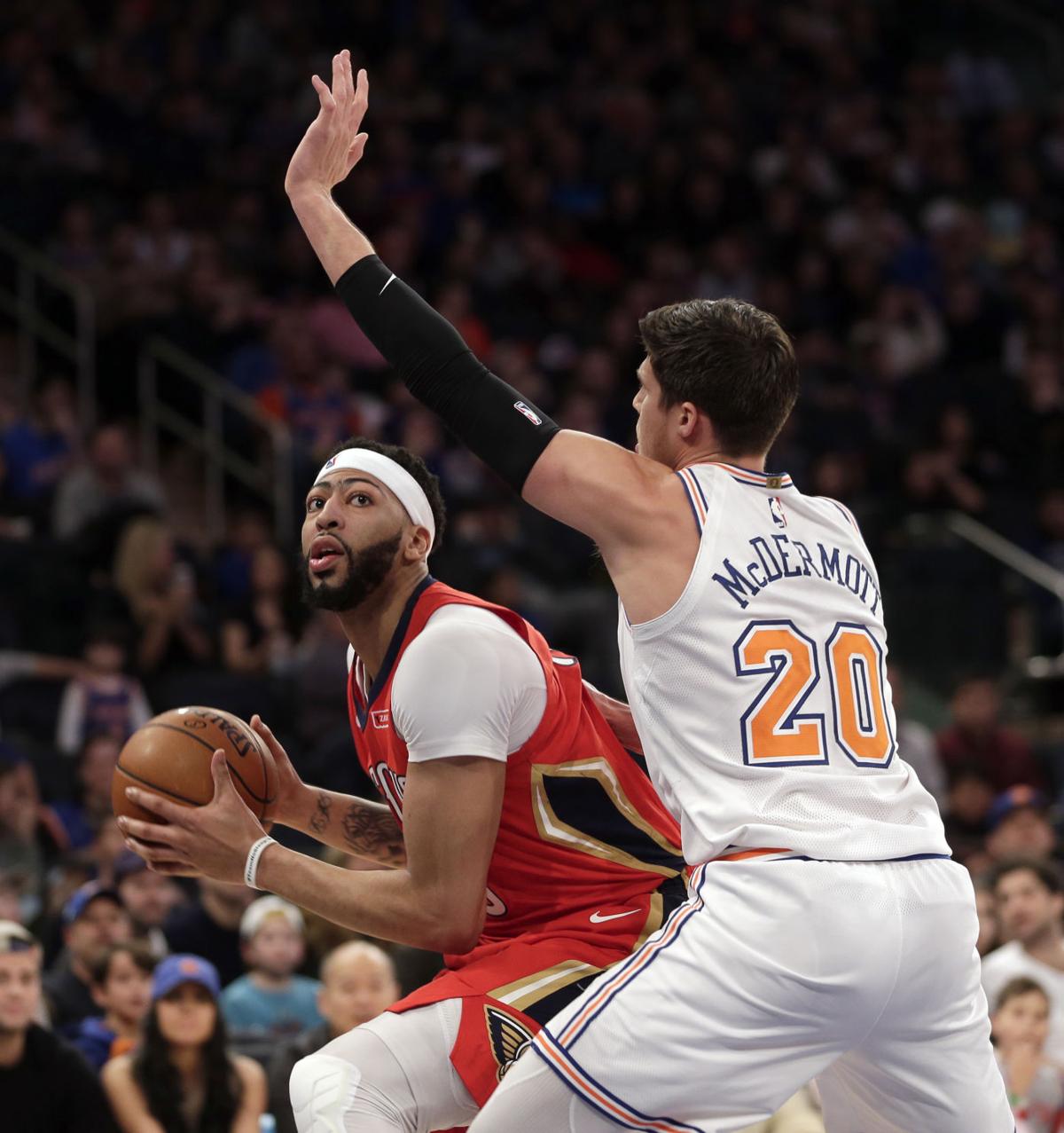 Anthony Davis drops season-high 48 points on Knicks, Pelicans secure OT ...