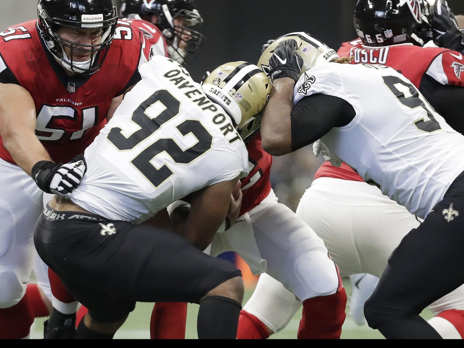 First-round pick Marcus Davenport gets first Saints sack in win
