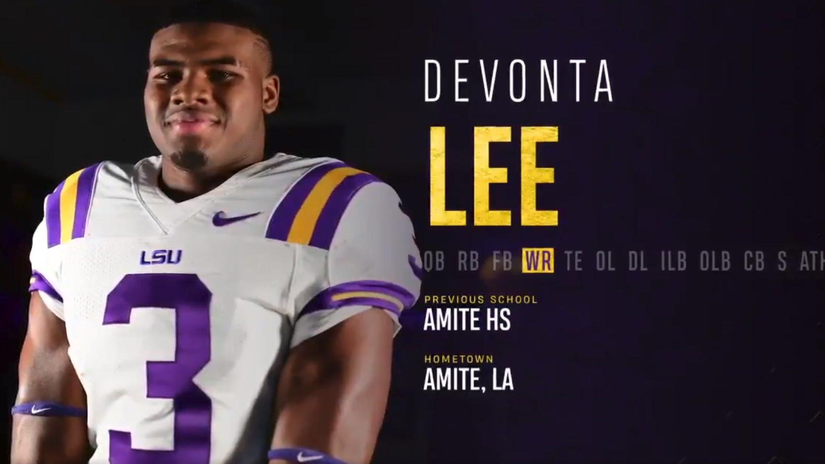 Amite 4-star WR Devonta Lee signs with LSU over Alabama, Kentucky, others |  LSU 