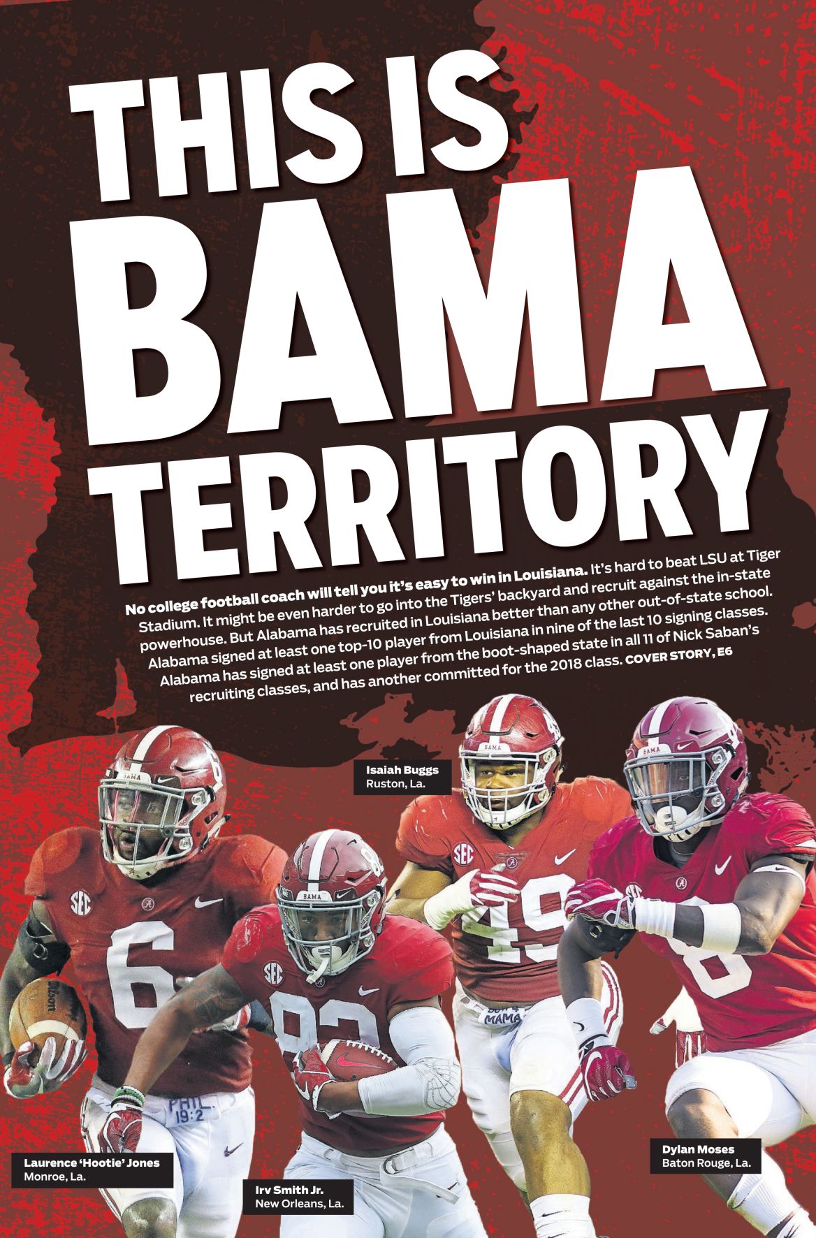 This Is Bama Territory Front Page Of Tuscaloosa News Says