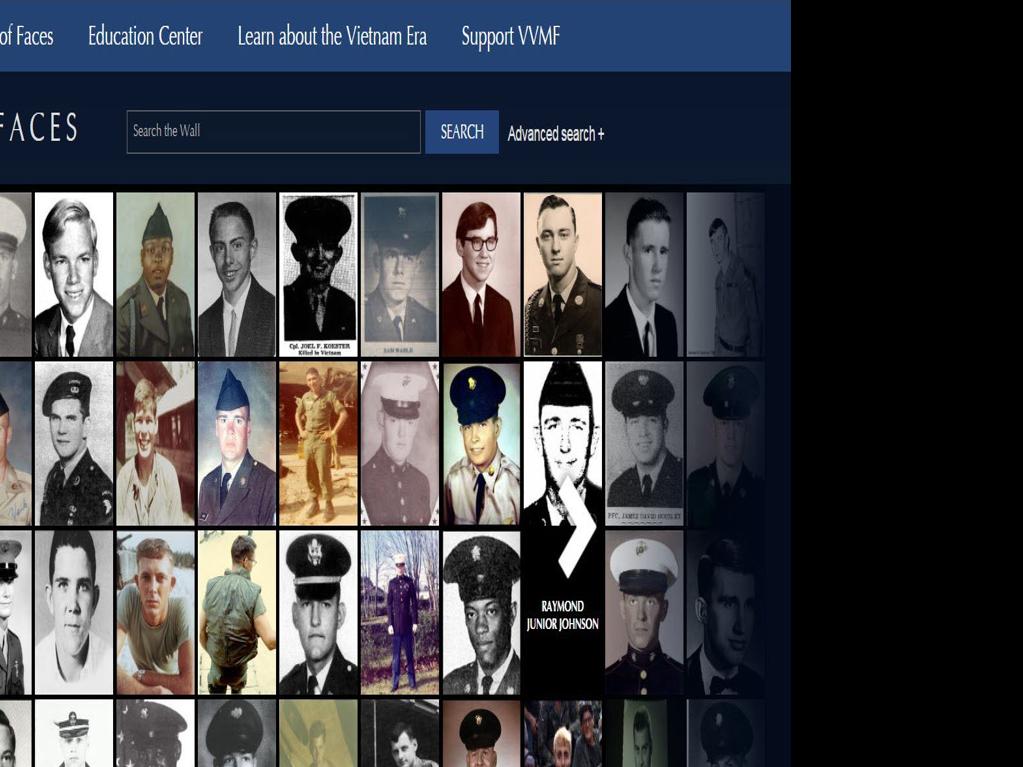 Vietnam Veterans Memorial Fund asks for help finding photos of killed,  missing soldiers for 'Wall of Faces' project | Entertainment/Life |  theadvocate.com, image size:1200x900