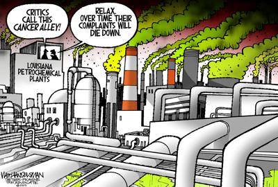 Walt Handelsman: Louisiana's Petrochemical Pollution
