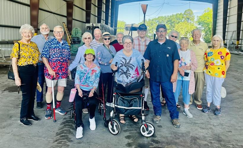 The Vincent Senior Living residents experience boatbuilding firsthand