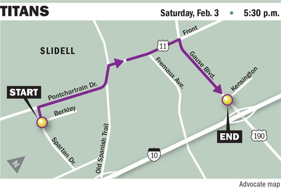 Krewe of Titans announces time change for Slidell parade due to chance