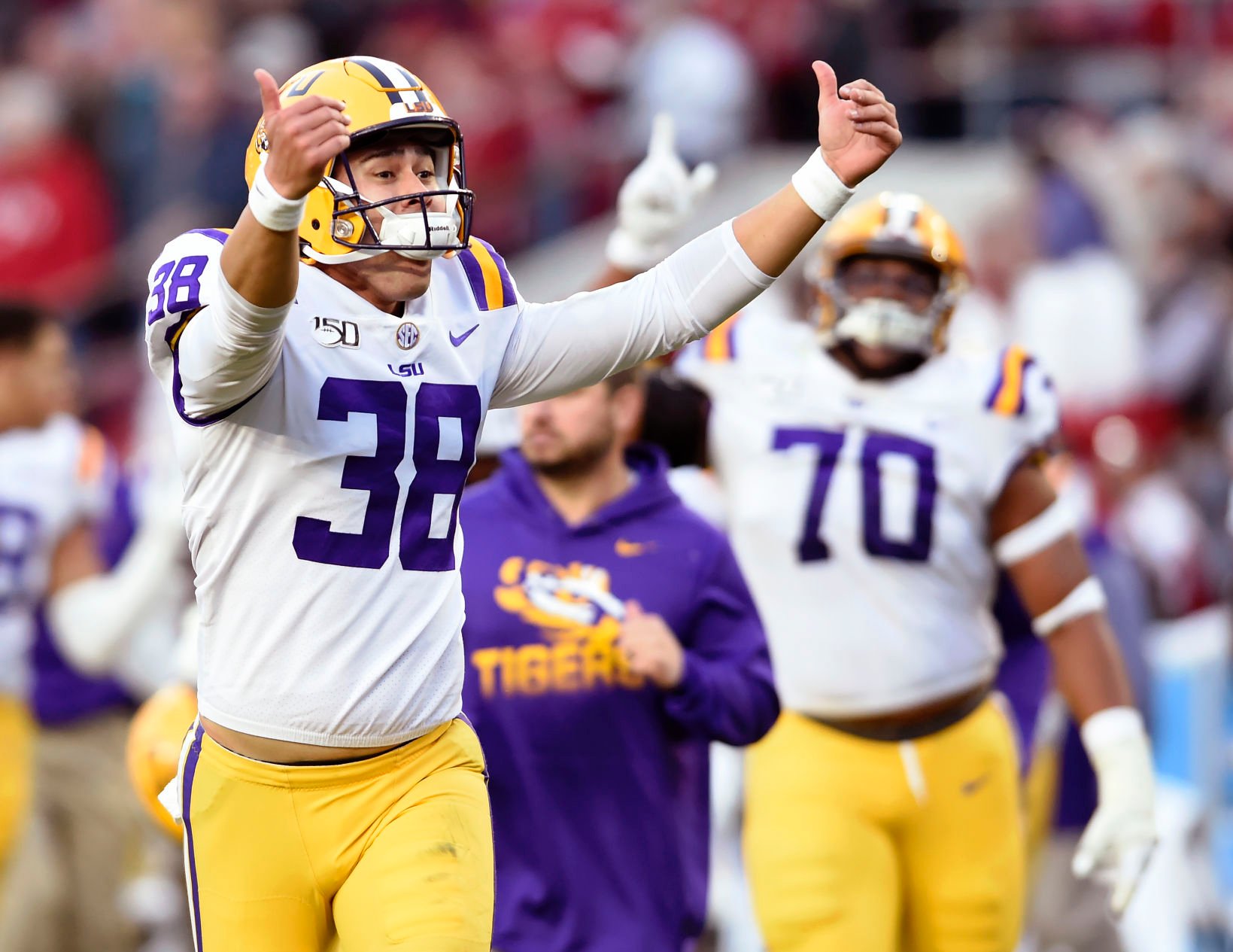 lsu football gloves eye tiger