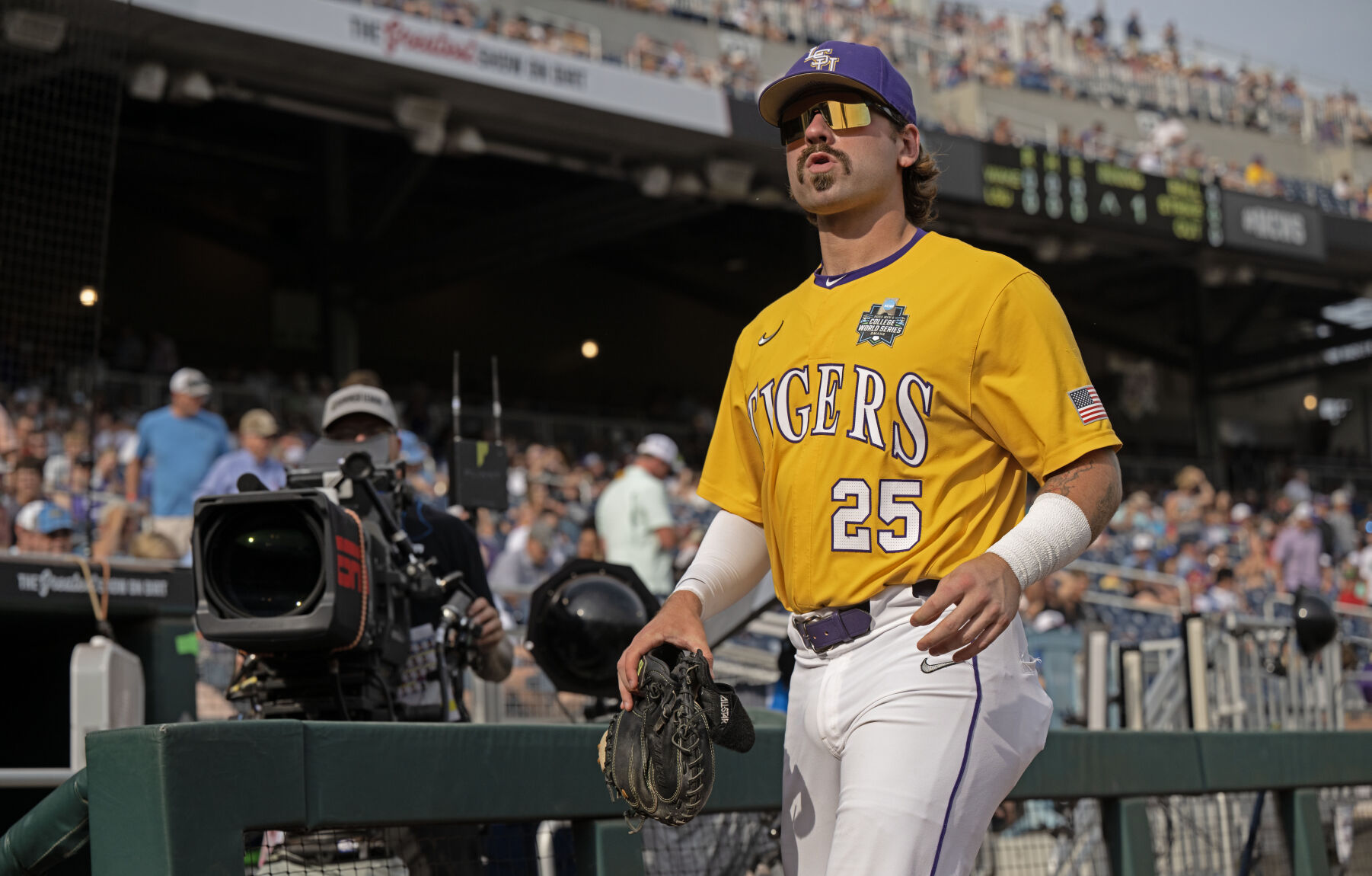 LSU baseball down one catcher headed into national championship series