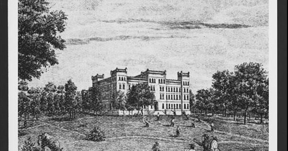 LSU's first campus was inside what is now a national forest ...