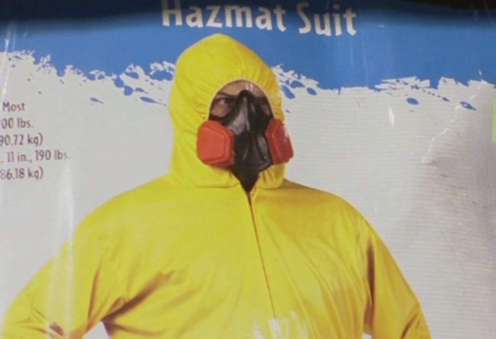 Poor taste? Hazmat suit costumes sell in Dallas _lowres