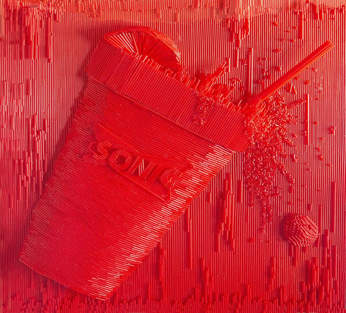 Lee High twins sculpt Tiger face from 230K Sonic straws; see how ode to