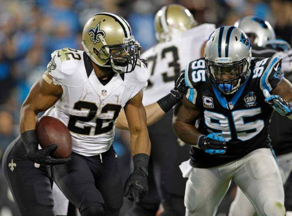 Video: Saints running back Mark Ingram says he felt good after his 30 carries against the Panthers _lowres