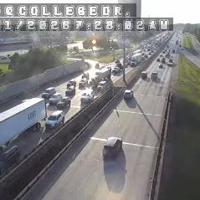 I-10 west closed at I-110 split after 18-wheeler catches fire, officials say