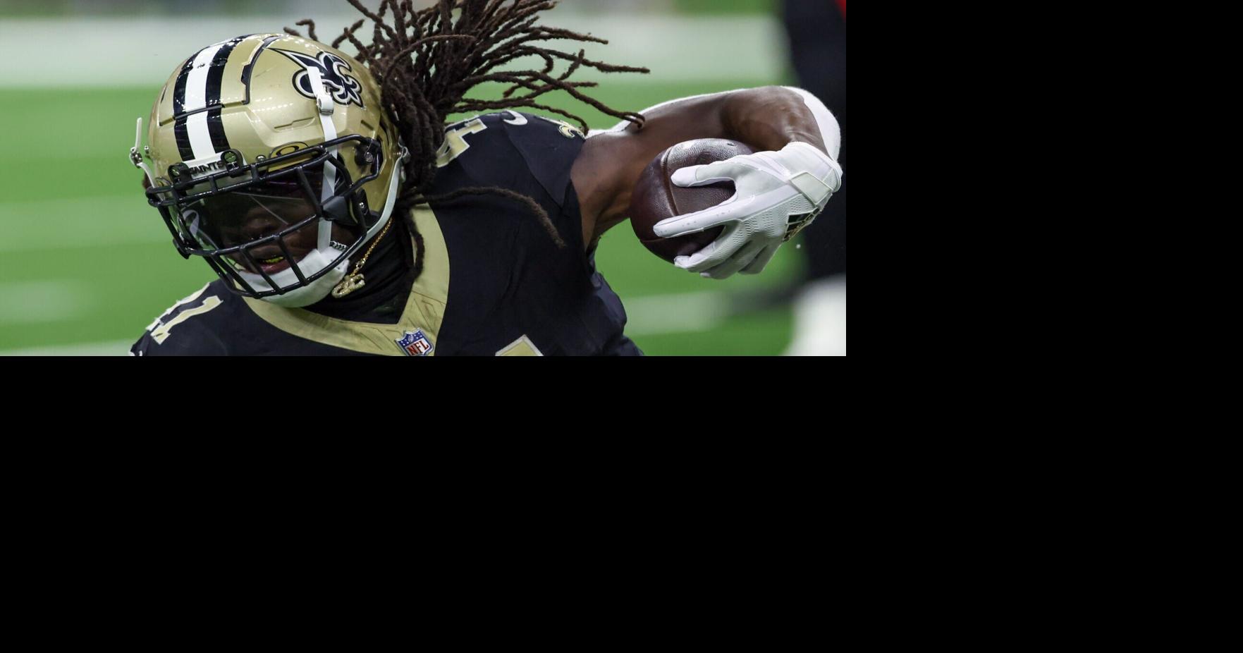 Alvin Kamara makes a surprise appearance at the Saints facility ahead of ...