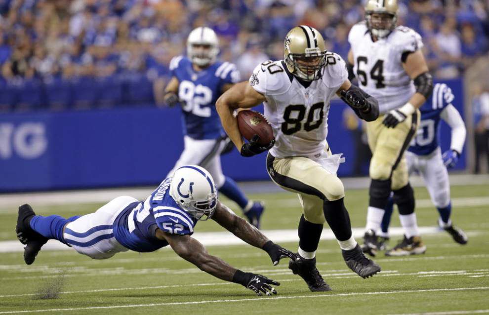 Report: Saints tight end Jimmy Graham is expected to play against Detroit _lowres