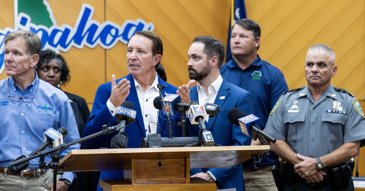 Gov. Jeff Landry defends cleanup of Louisiana plant fire. Work to continue during shutdown.