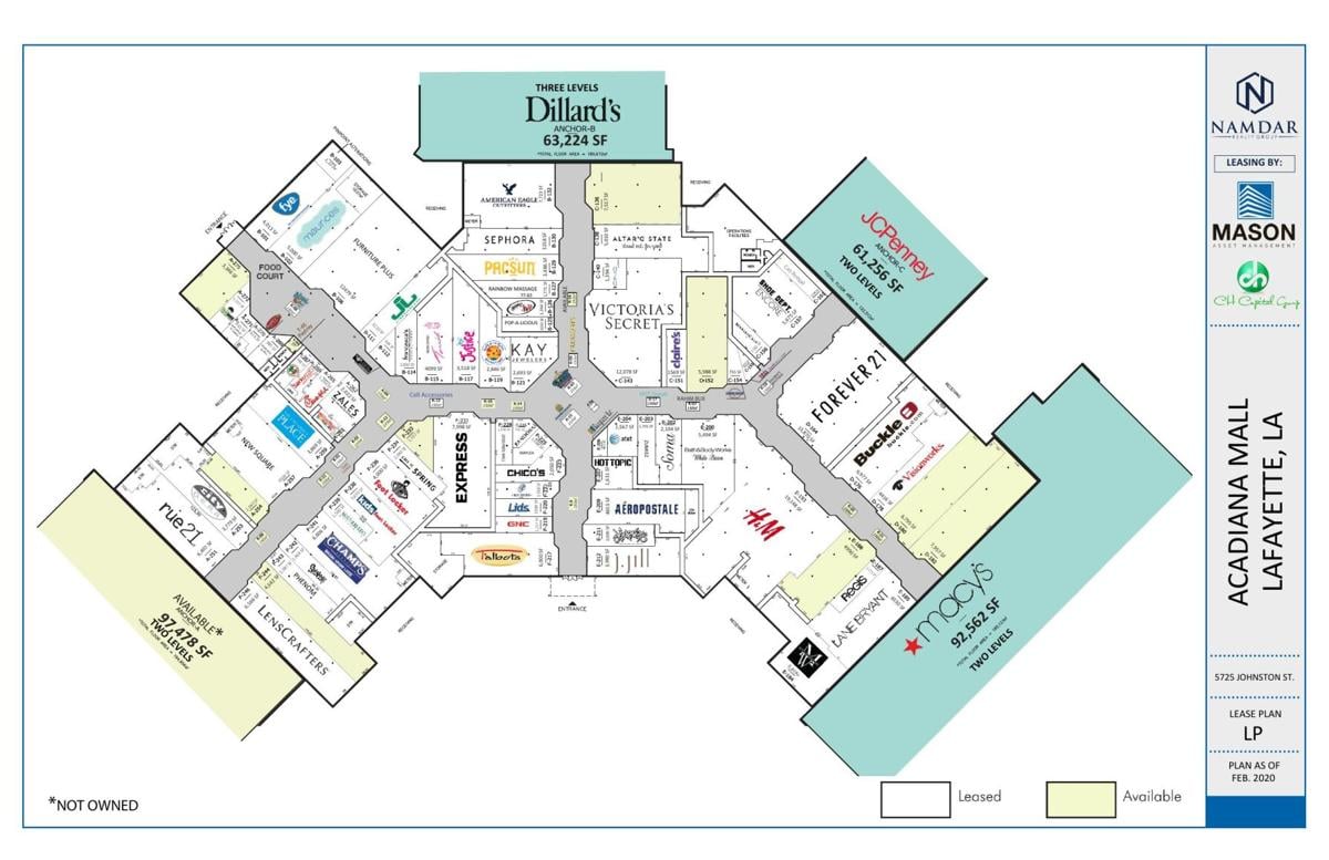 Acadiana Mall Map Theadvocate Com