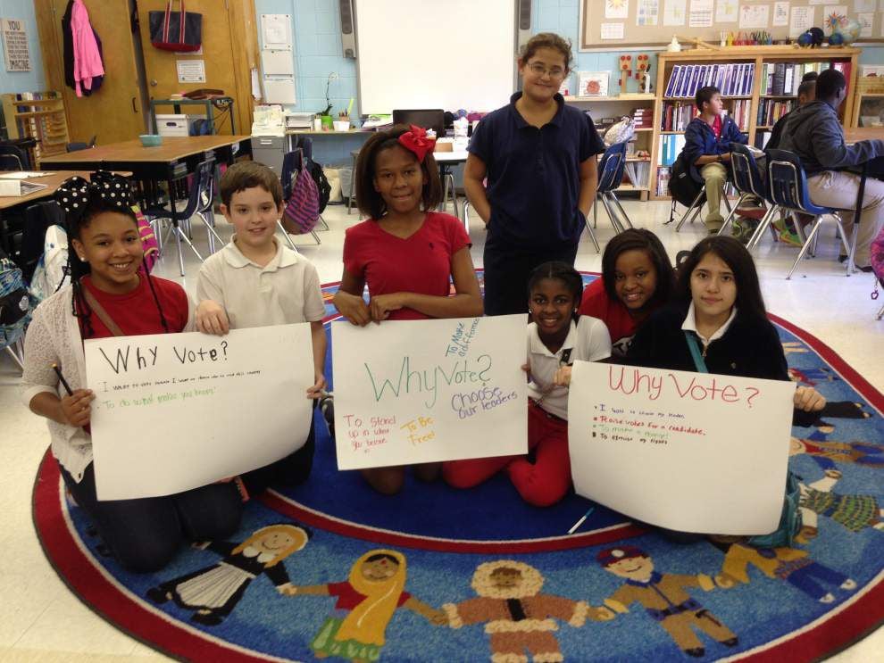 Hammond sixth-graders learn about elections, voting _lowres