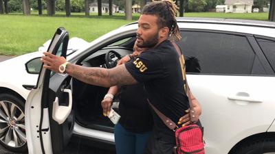 Hey Mom I Have A Surprise For You Derrius Guice Gifts Mom A Brand New Jaguar Lsu Theadvocate Com