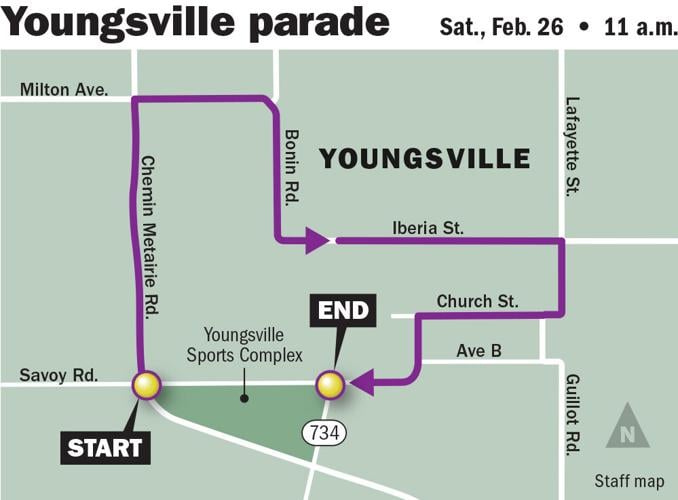 Youngsville Mardi Gras parade route change upsets residents Mardi Gras