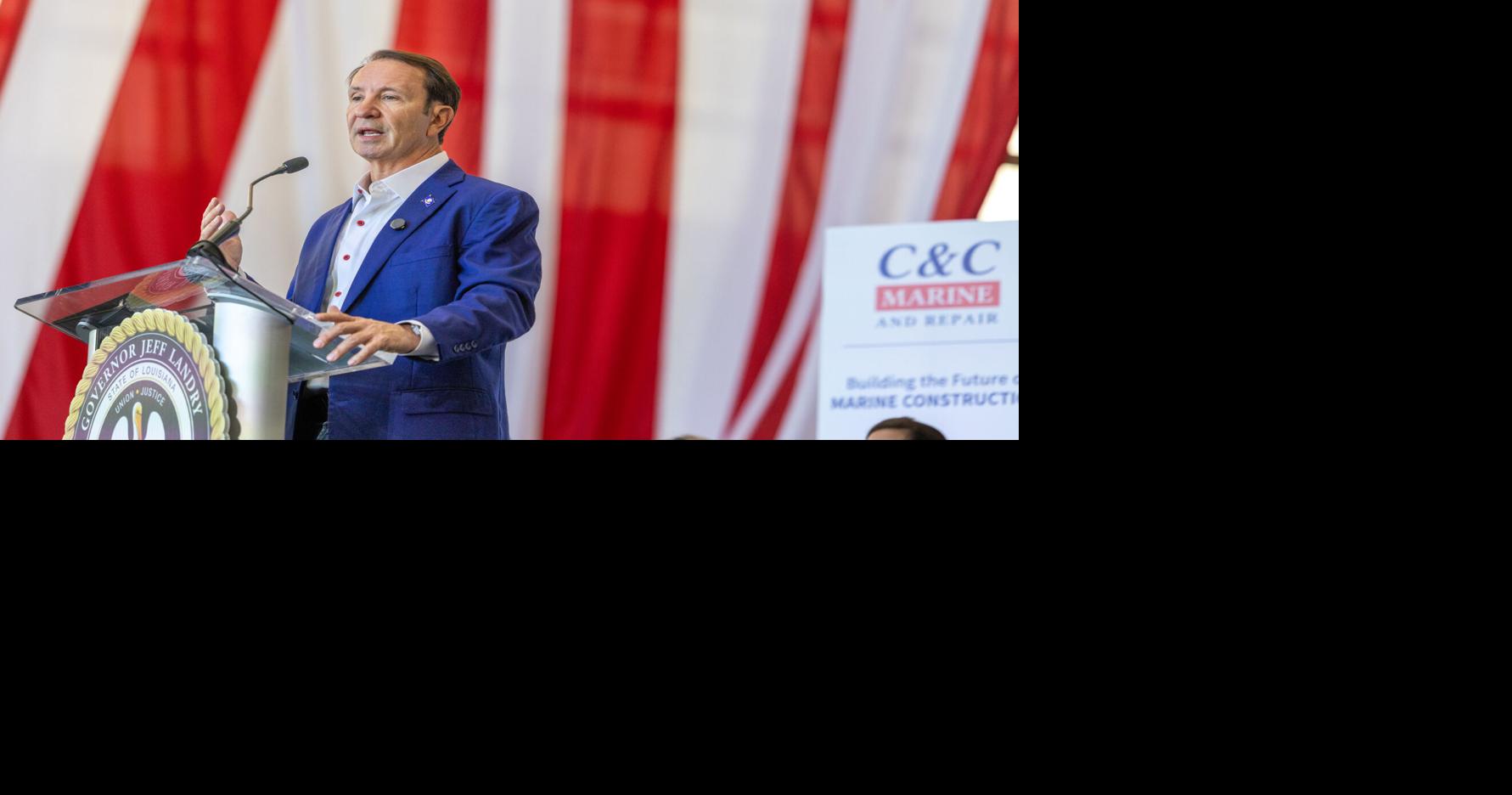 Gouverneur Jeff Landry verteidigt in der Sendung „60 Minutes“ die ...