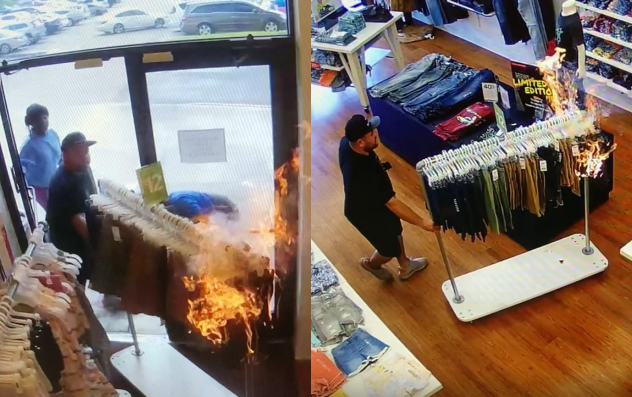 Kids set fire to clothing rack, mom steals items at Carter's on Siegen ...