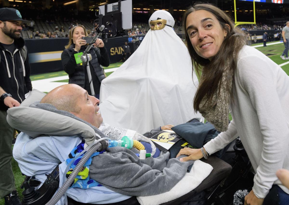 Steve Gleason brings Carmelo Diaz, a Puerto Rican suffering from ALS