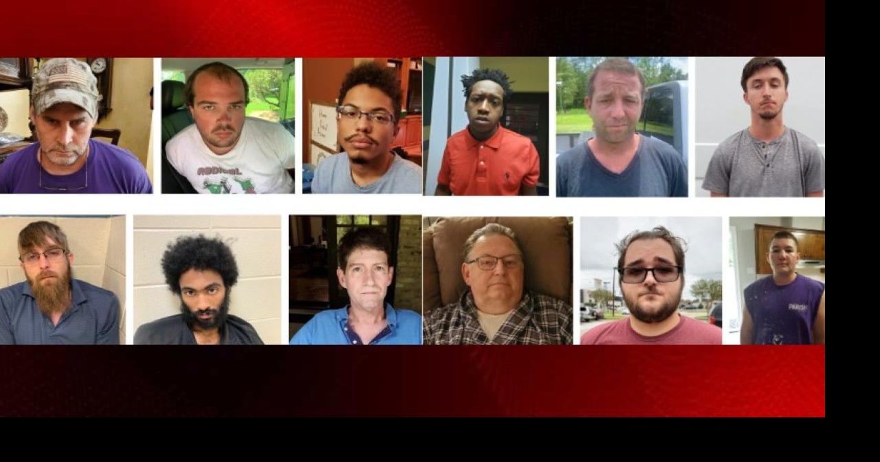 12 Louisiana men, including four from Lafayette, arrested for child