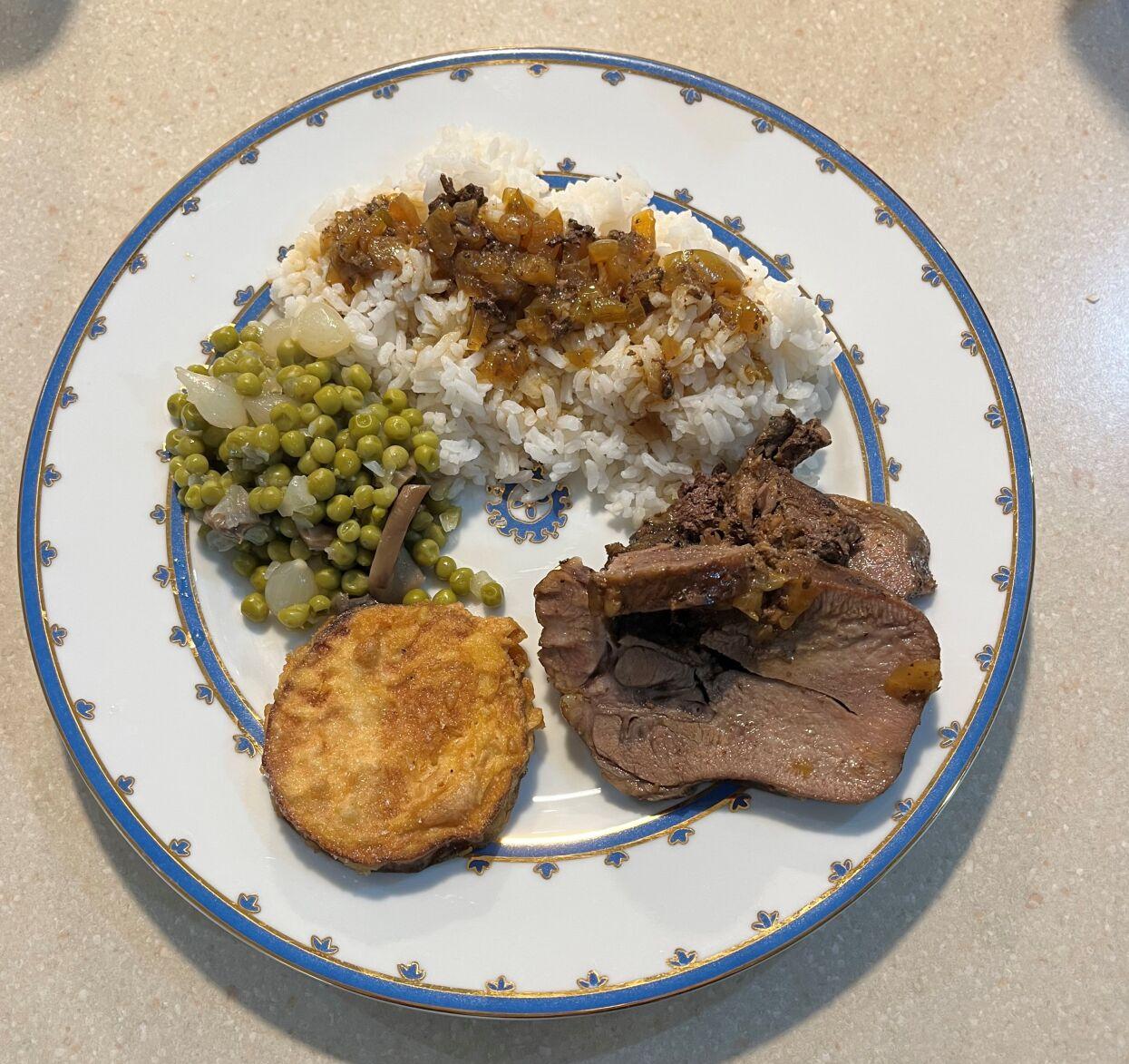 Beef Tongue with Olives