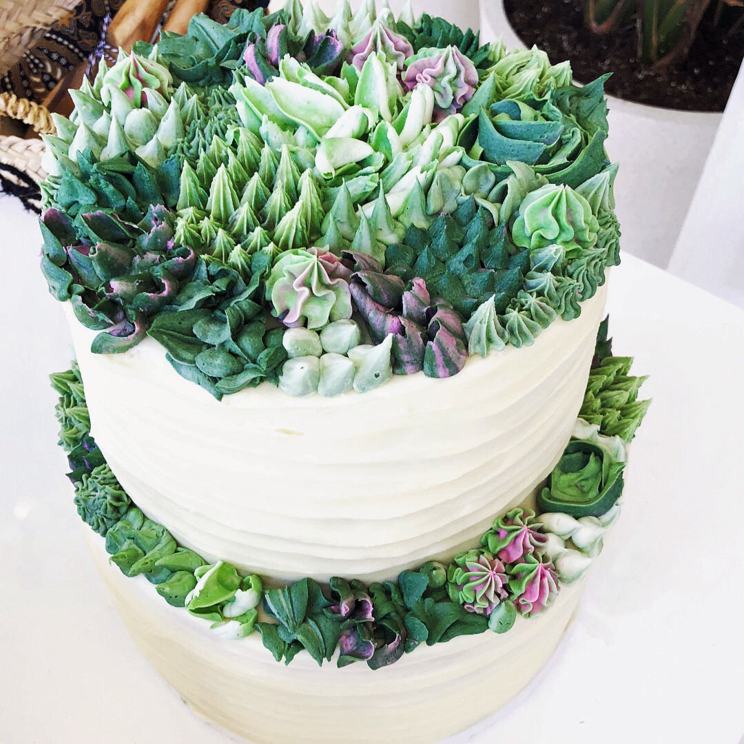 Whimsical Succulent Cake | Country Kitchen SweetArt