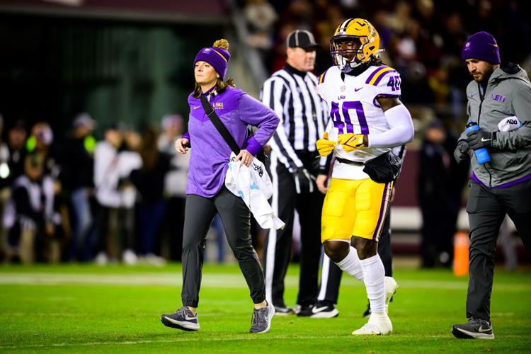 Micki Collins on the field