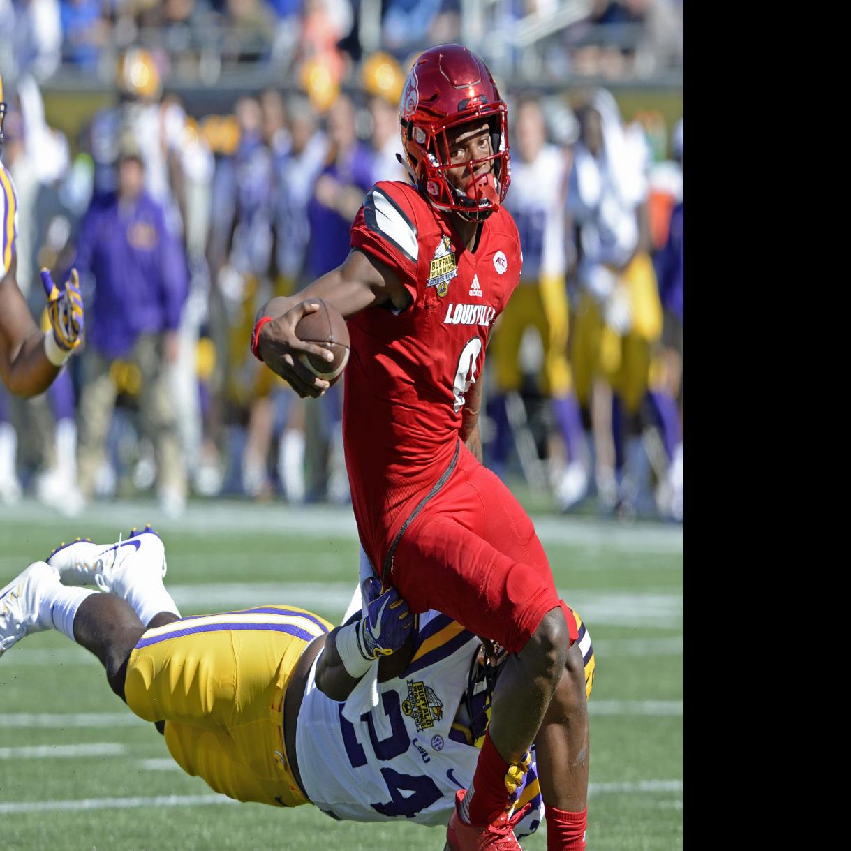 Lsu Dave Aranda Defense Suffocate Lamar Jackson Louisville In Citrus Bowl Rout Lsu Theadvocate Com