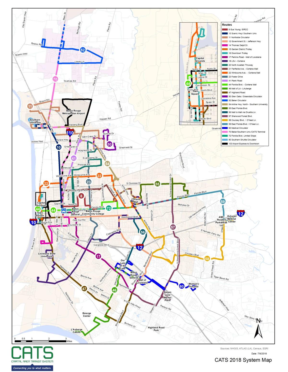 Cat Bus Route Map Calendar 2024