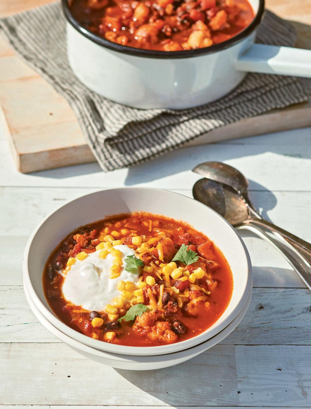 Side Dish Recipes For Cauliflower Chili One Pan Lemon Sage Chicken And Cauliflower Entertainment Life Theadvocate Com