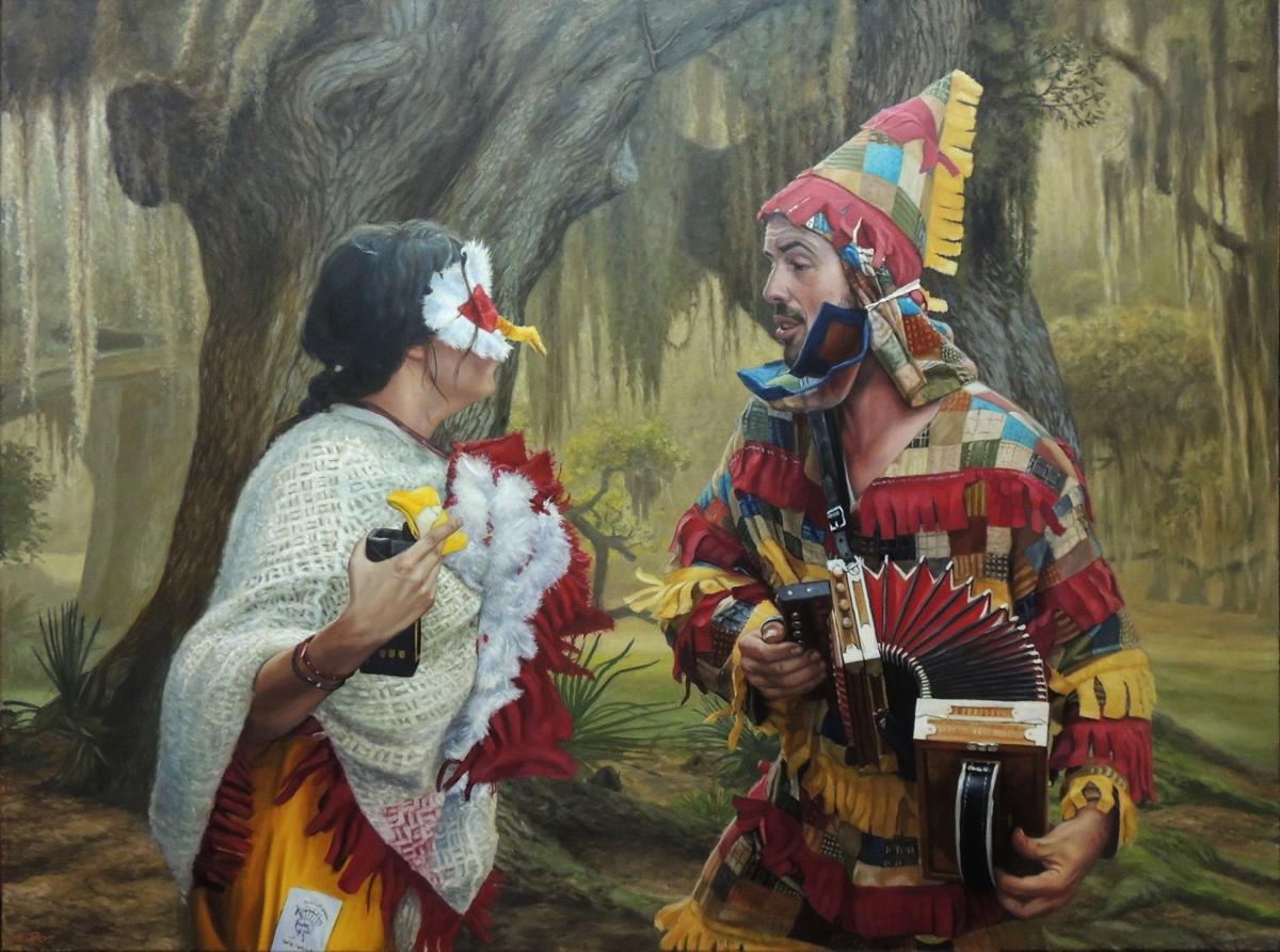 Herb Roe Doesn T Just Paint Mardi Gras Scenes He Lives Them