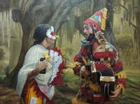 Herb Roe Doesn T Just Paint Mardi Gras Scenes He Lives Them