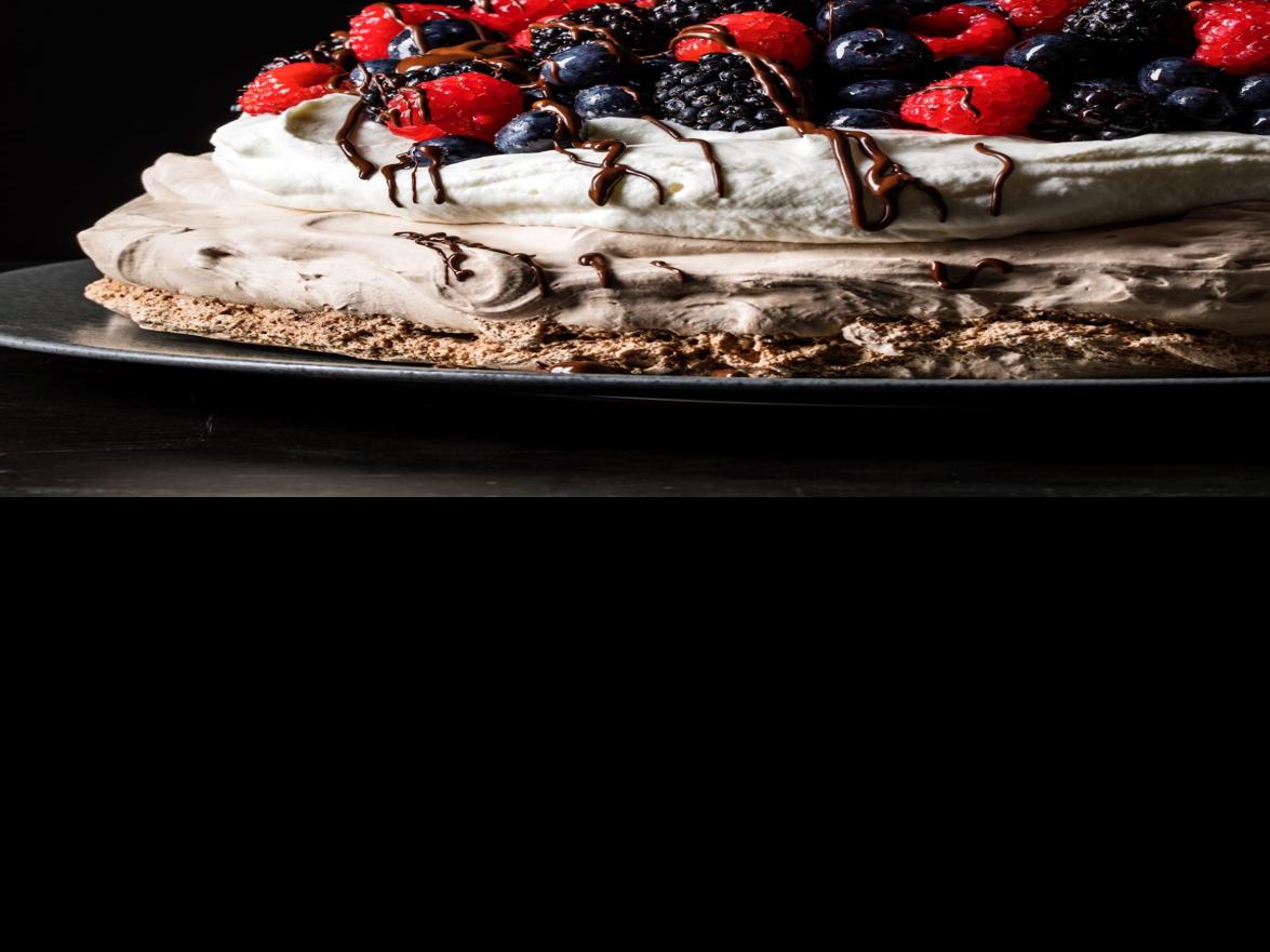 Side Dish: Recipe for Chocolate Pavlova with Berries and ...