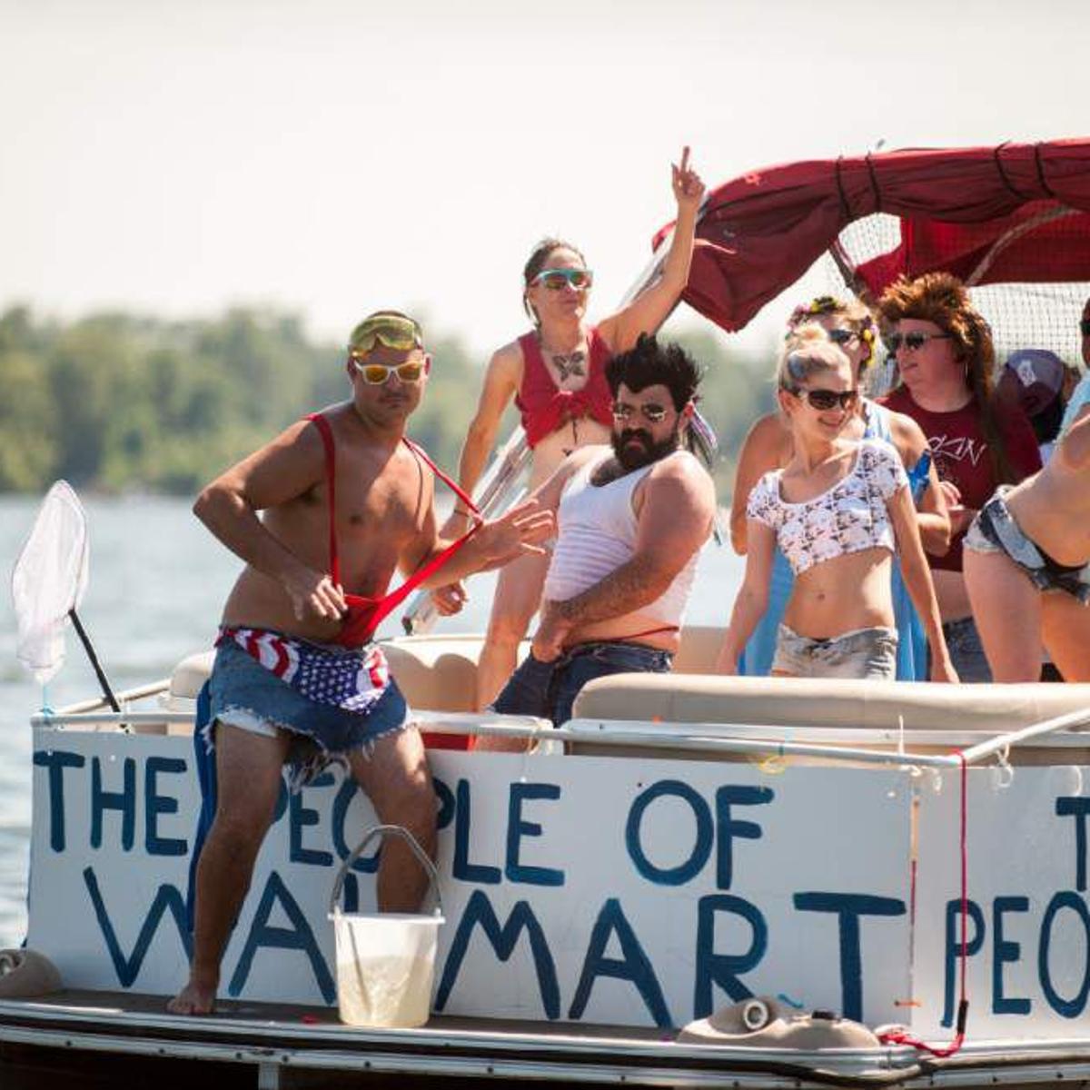 A Day After Fourth Revelers Flock To False River Boat Parade