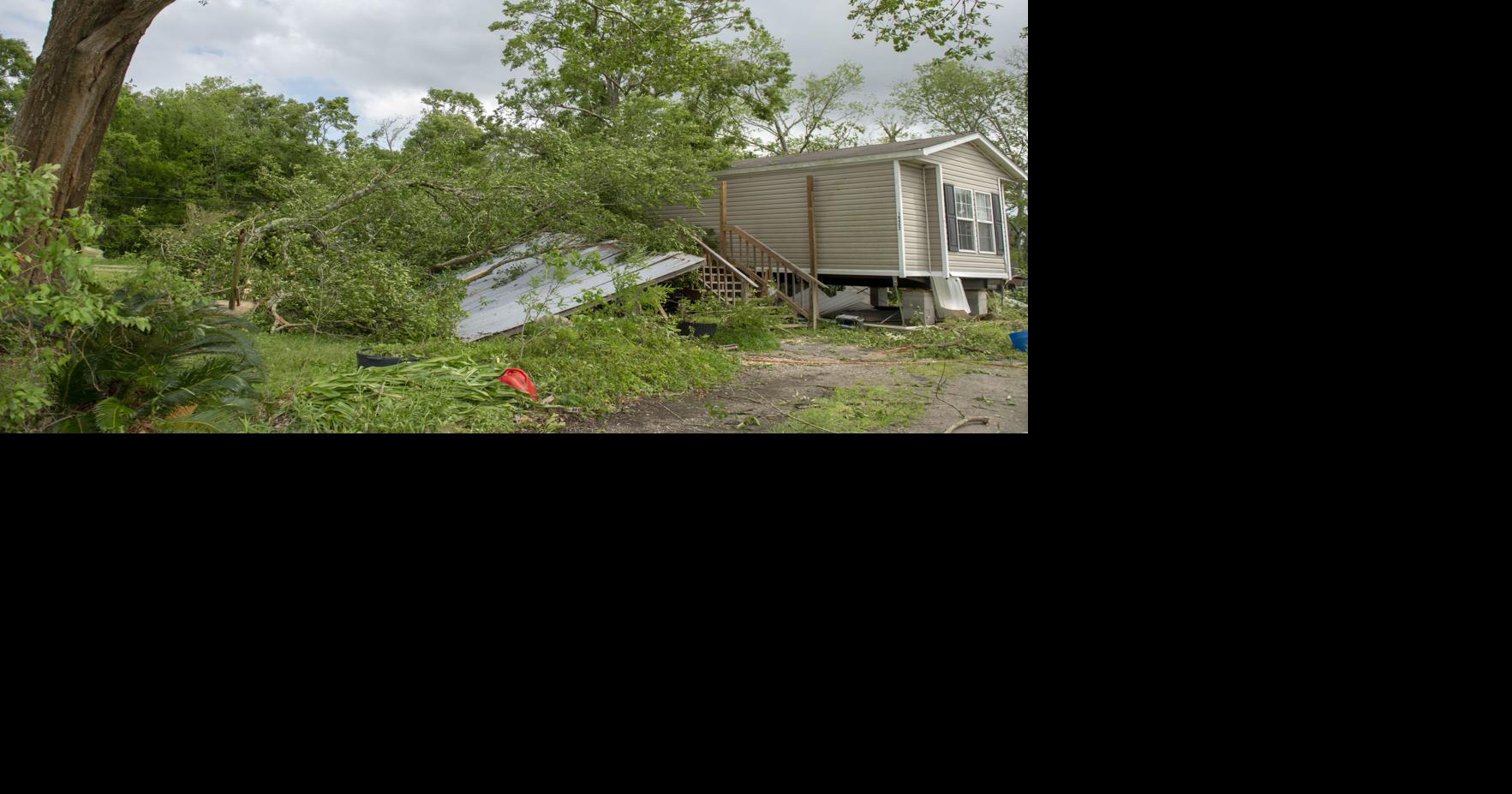 Weak tornado damages homes, cars in St. Amant, one of three sparked by