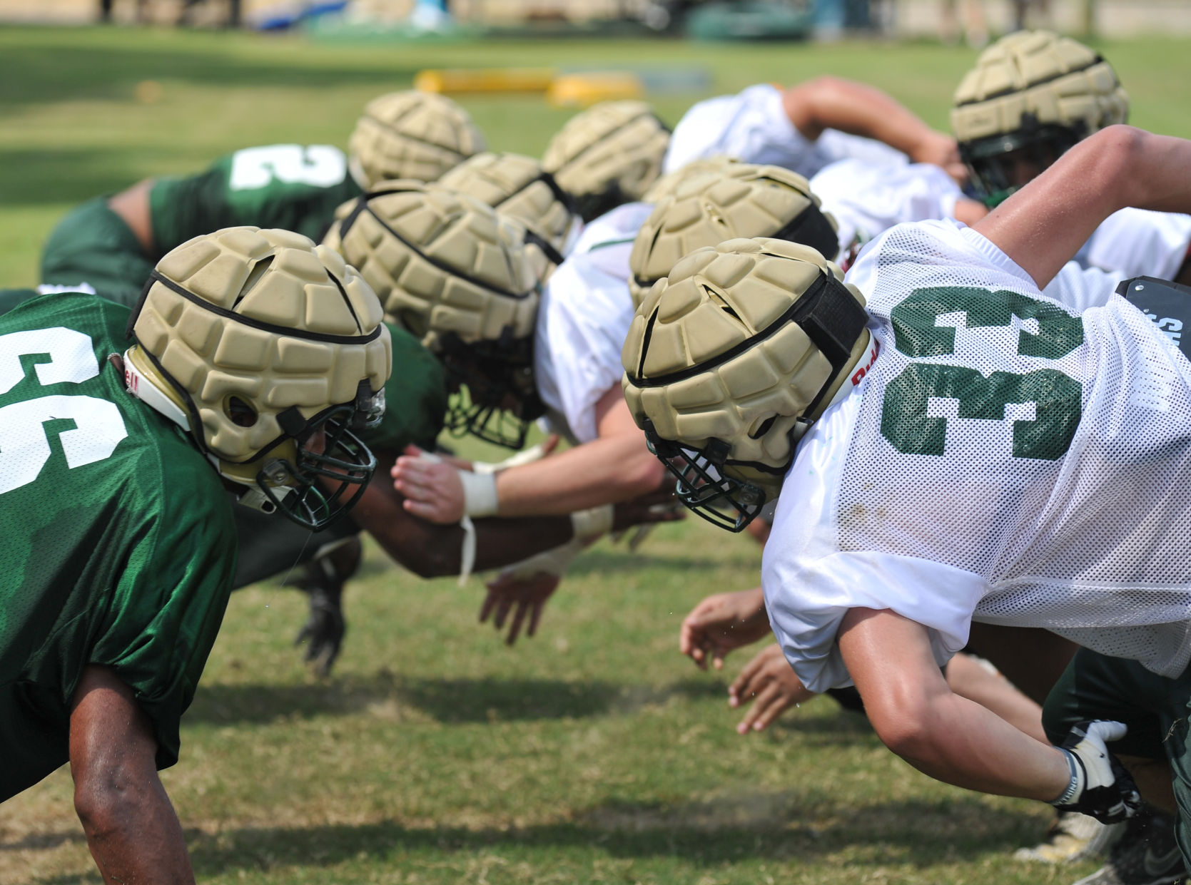 Acadiana High turned to helmet covers 