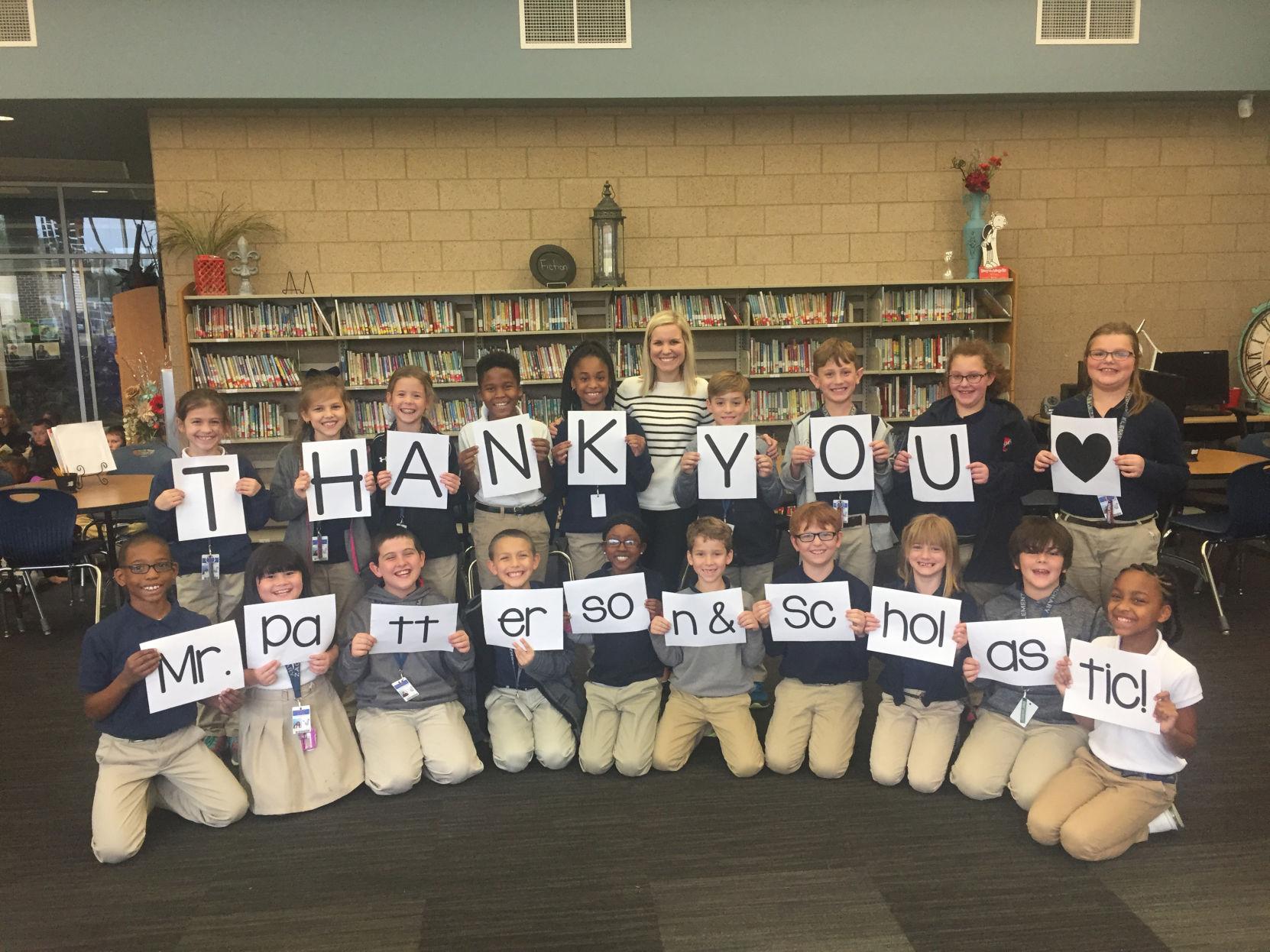 Zachary Elementary receives grant from James Patterson and Scholastic