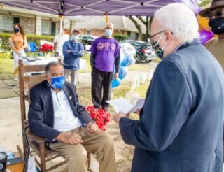 Central St. Matthew UCC Pastor Phil Brockett with Dr. Sutton