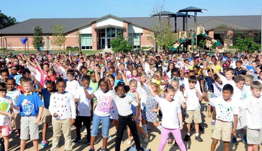 Polka dot dancing, singing Zachary