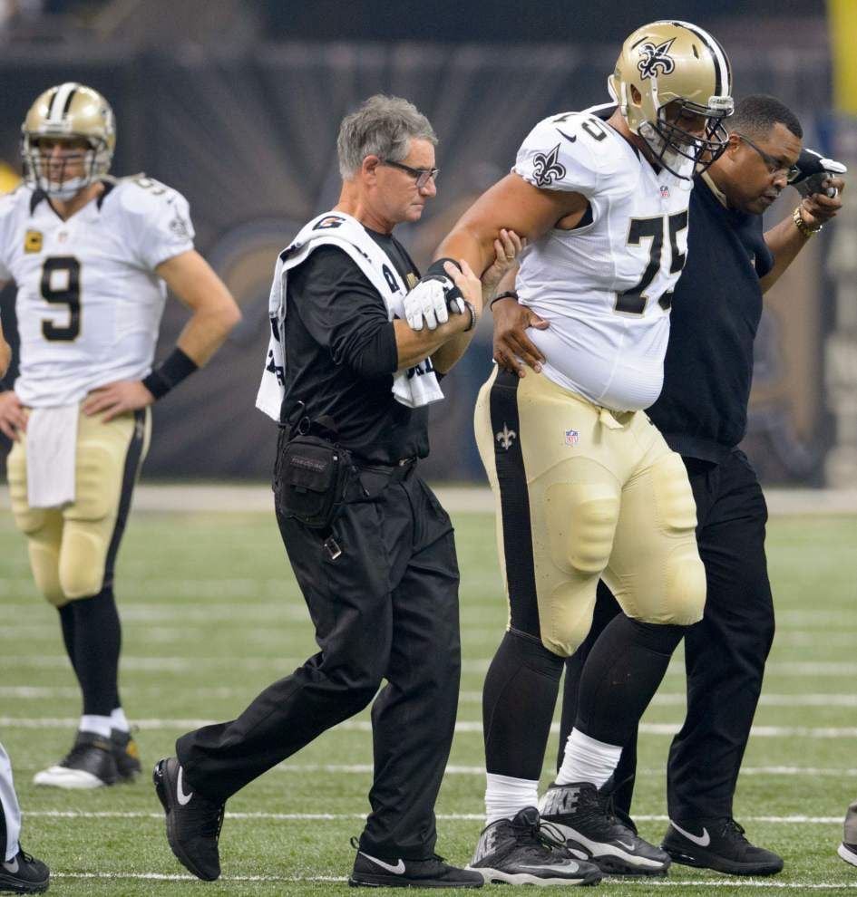 Saints notebook: Andrus Peat exits in the first quarter with an apparent  leg injury, Saints