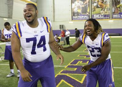 Video: LSU offensive tackle Vidal Alexander says focus on technique powered the line against Warhawks _lowres