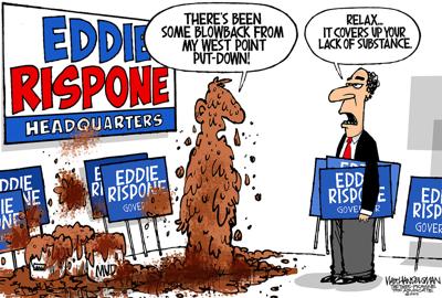 Walt Handelsman: Eddie Rispone's Muddy Mess