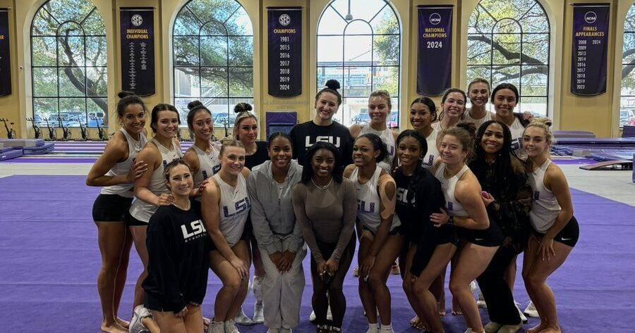Legendary gymnast Simone Biles paid a visit Tuesday to the No ...