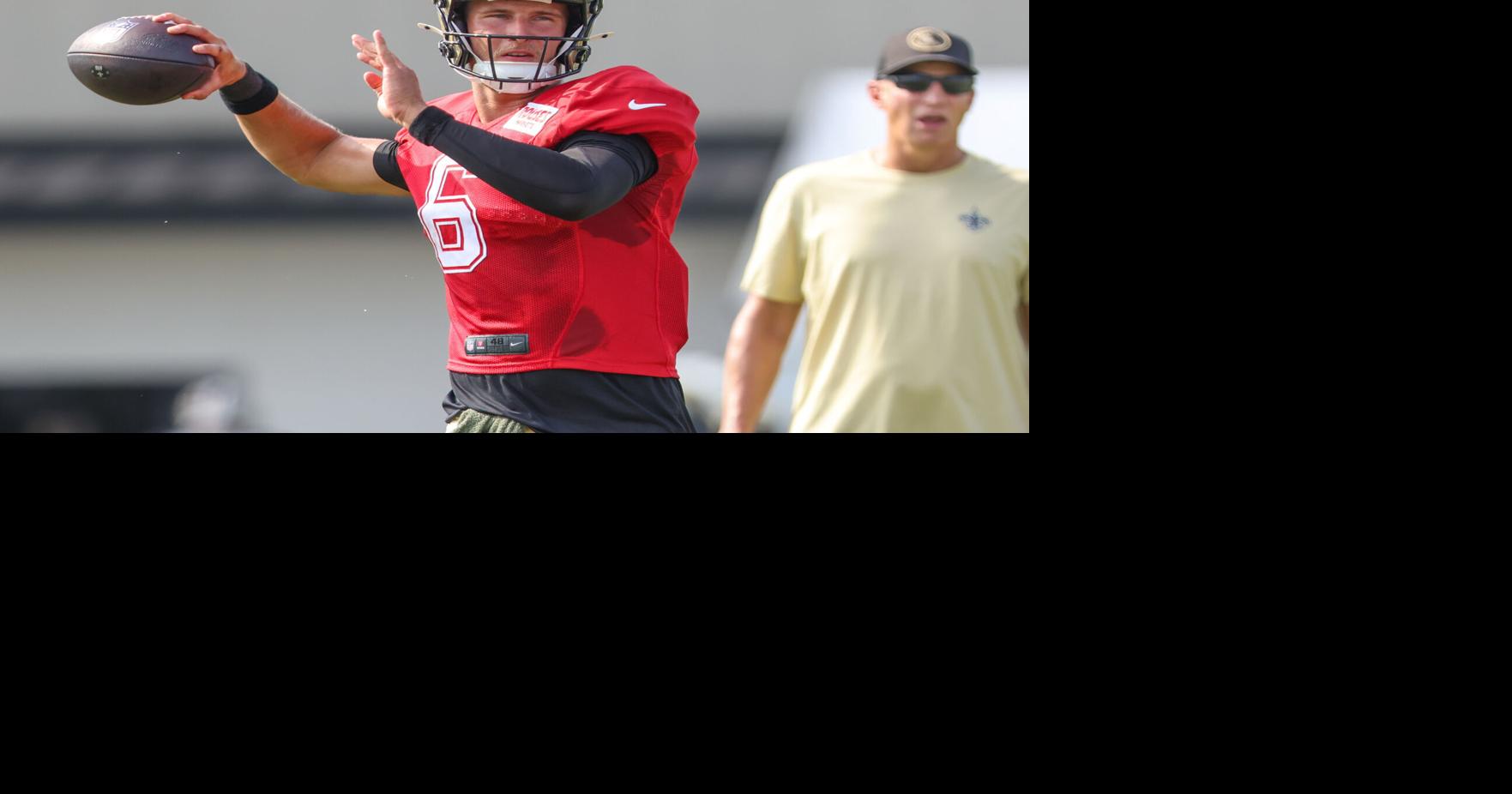 Tyler Shough took most of the Saints starter reps during their 1st ...
