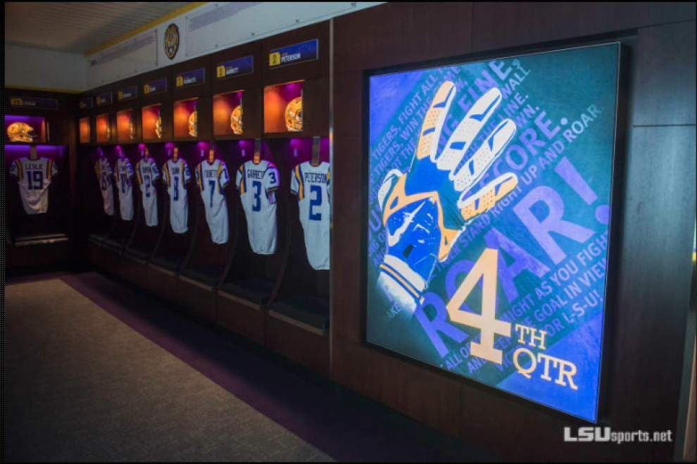 LSU reveals renovated game day locker room to players LSU